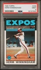 1986 Topps - Herm Winningham #448 - PSA 9 MINT - Montreal Expos