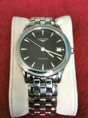 Montre Longines Heritage Flagship automatique cuir L47954782 - Lepage