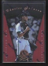 1997 Pinnacle Certified Red Card Charles Johnson #99 Florida Marlins
