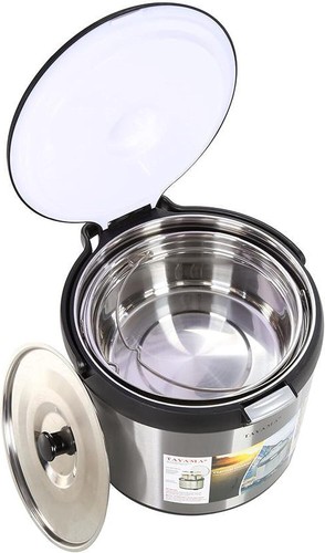 Stainless Steel Thermal Cooker,Black,7 Qt.,Txm-70Cfzr - Picture 7 of 12