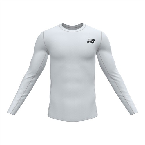 New Balance Baselayer Men's Long Sleeve Baseball Performance Shirt - Picture 7 of 7