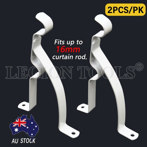 Metal Hang Double Center Support Curtain Rod Bracket Pole Holder Hook