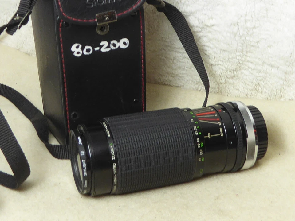 Sigma High Speed Zoom MC 80-200mm 1:3.5-4 Canon FD ae1 f1 av at etc  - Image 3 of 4