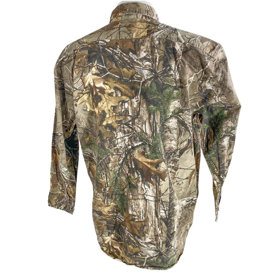 Redhead Shirt Large LS Autumn Leaves Antlers Trees Camouflaged - Image 3 of 4