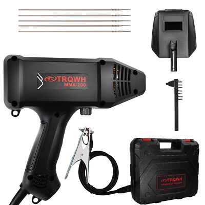 TRQWH 200Amp MMA Welder Portable 110V with Toolbox & Digital Display