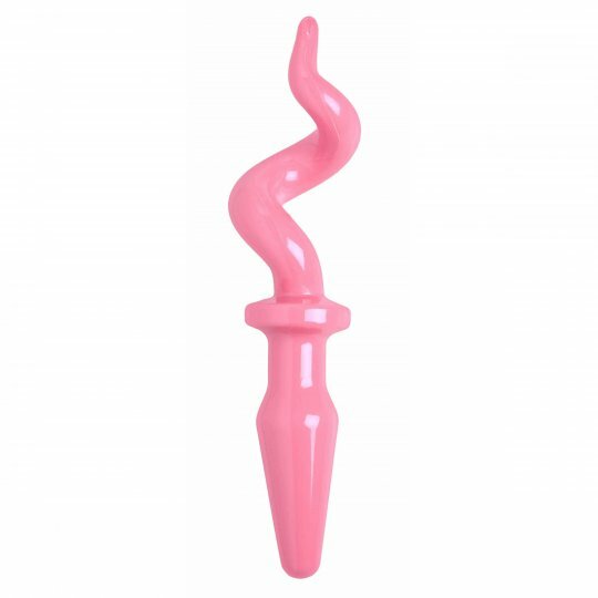 pigtail anal plug Pig Tail Butt Plug Pink main image 0