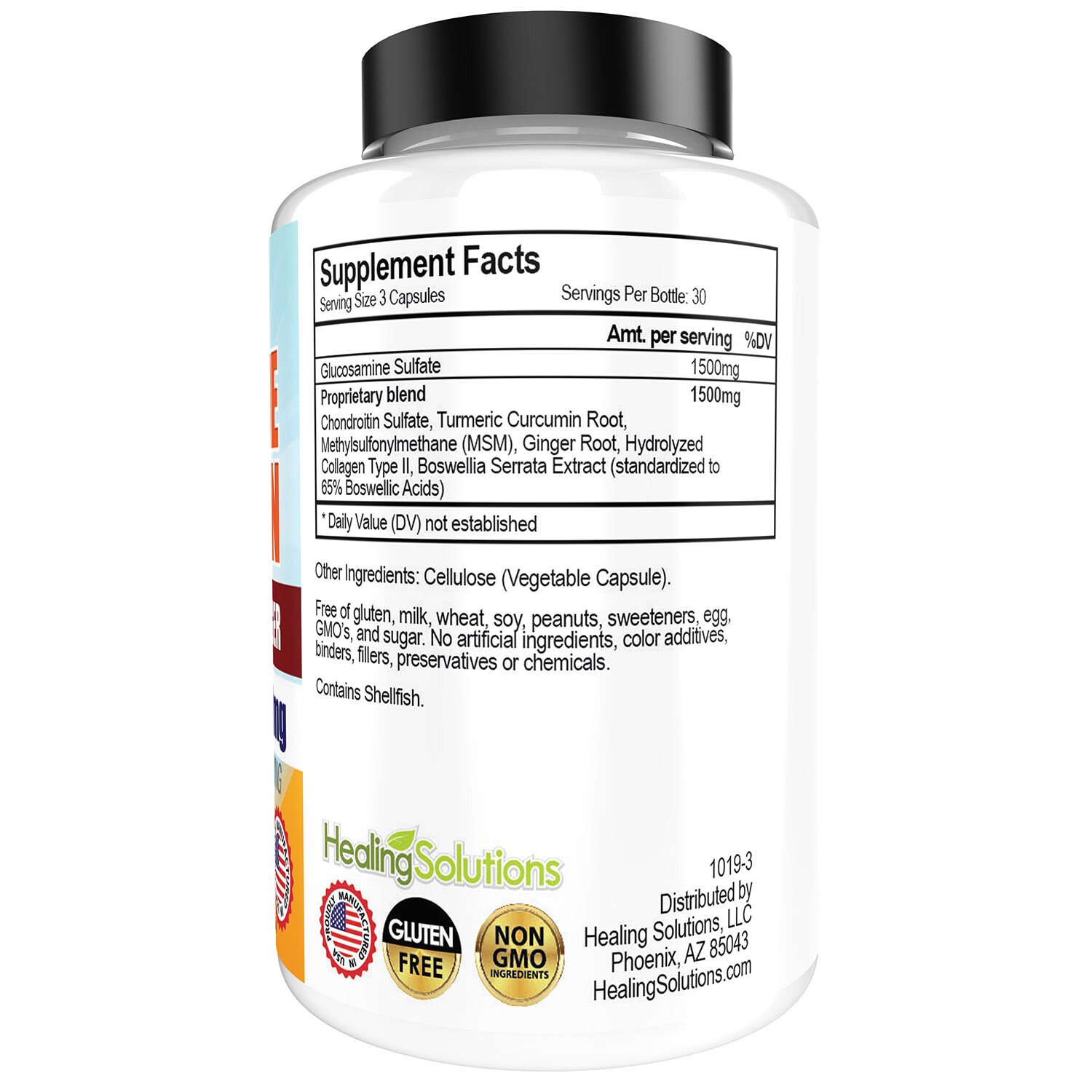 Glucosamine Chondroitin with COLLAGEN TYPE II 2 MSM Turmeric Ginger