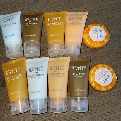 Essential Elements Bathe Fresh Travel Sz Shampoo,Gel, Condit & Soap &Lotion #10