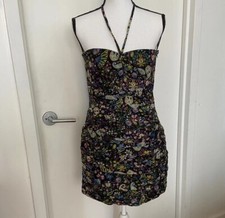  Zara Floral Print Dress Size Large 