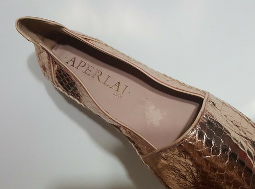 Aperlai Paris Espadrilles Alpargata Snake Print Flats Womens Size 9.5 - 10 / 40 - Picture 7 of 8