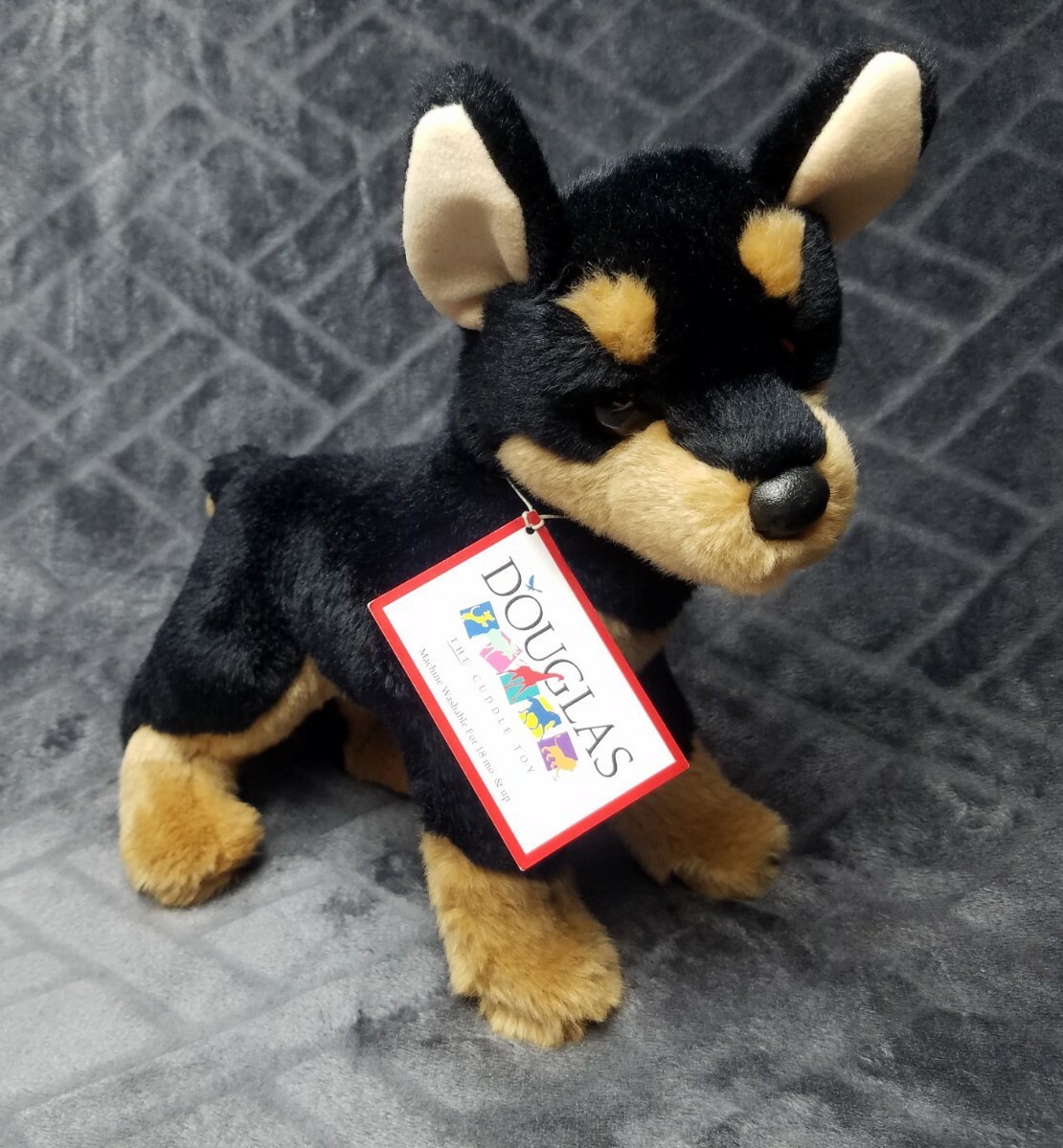 red doberman stuffed animal