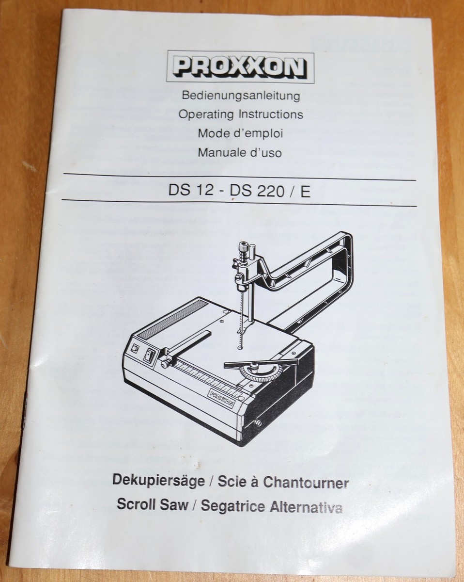 PROXXON MINIMOT-DEKUPIERSÄGE DS 220/E PROXXON MINIMOT-DEKUPIERSÄGE DS 220/E Proxxon DS 220e