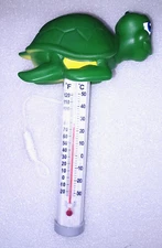 FLOATING ANIMAL THERMOMETER PS225  POOLSTYLE - K225+785DIS/PVC/SCP1 TURTLE