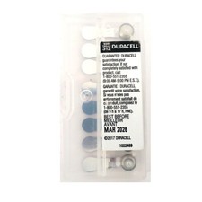 Duracell Hearing Aid Batteries Size 312, 8 Batteries, Use By: March, 2026