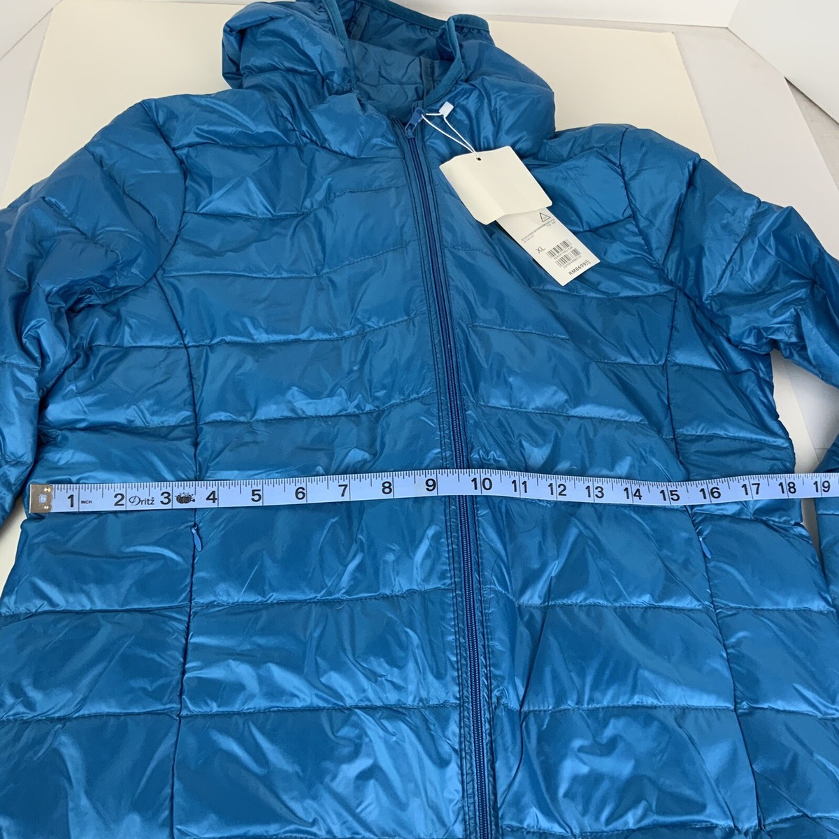 Packable Ultra Light Down Jacket Ladies Junior X-Large Blue