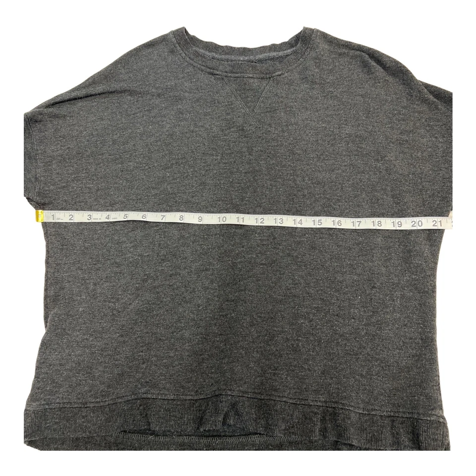 Sudadera Betsey Johnson Mujer S Gris Oscuro Manga Rayas Rendimiento Foto 4 de 4