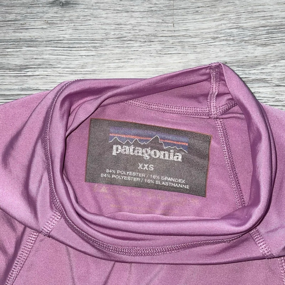 Camisa de Correr Patagonia Rosa Cuello Redondo Exterior Manga Corta EE. UU. Mujer XXS 2XS Foto 3 de 4