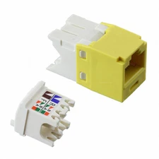 Panduit CJ688TGYL Mini-Com® TX6™ PLUS TG Style UTP Jack Module, Yellow Qty 24