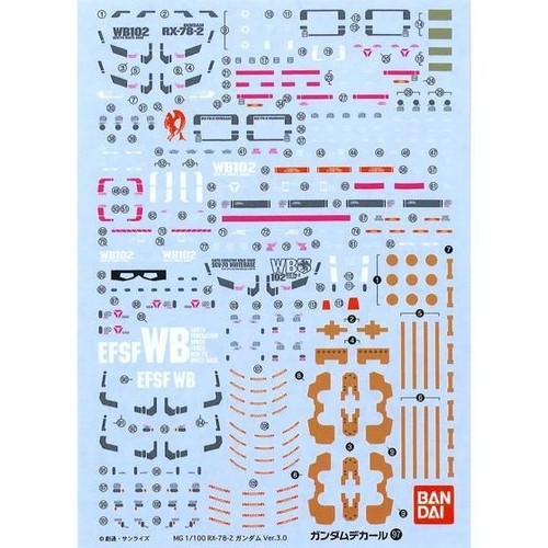 Bandai Gundam Decal Water Slide multiple choice Free Shipping - Picture 28 of 56