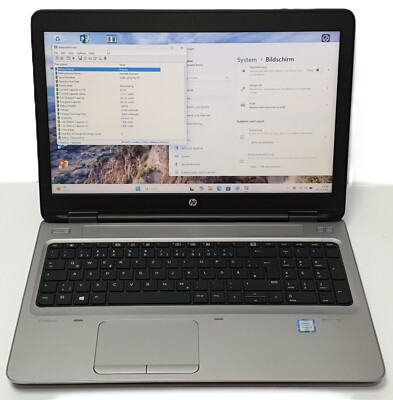 HP ProBook 650 G2 Windows 11 Pro Notebook i5 CPU 256GB SSD 8GB 15.6'' DVD-RW COM