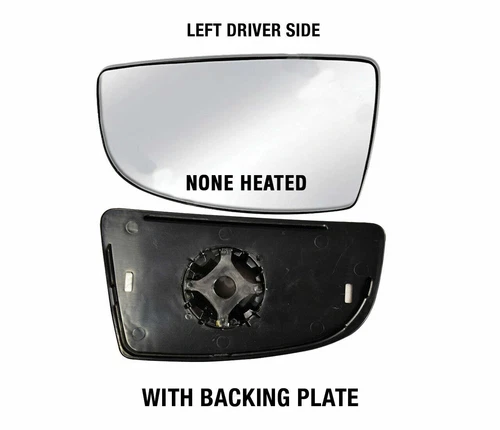 Replacement Lower Mirror Glass Left Driver Side Fits 2014 - 2018 Ford Transit