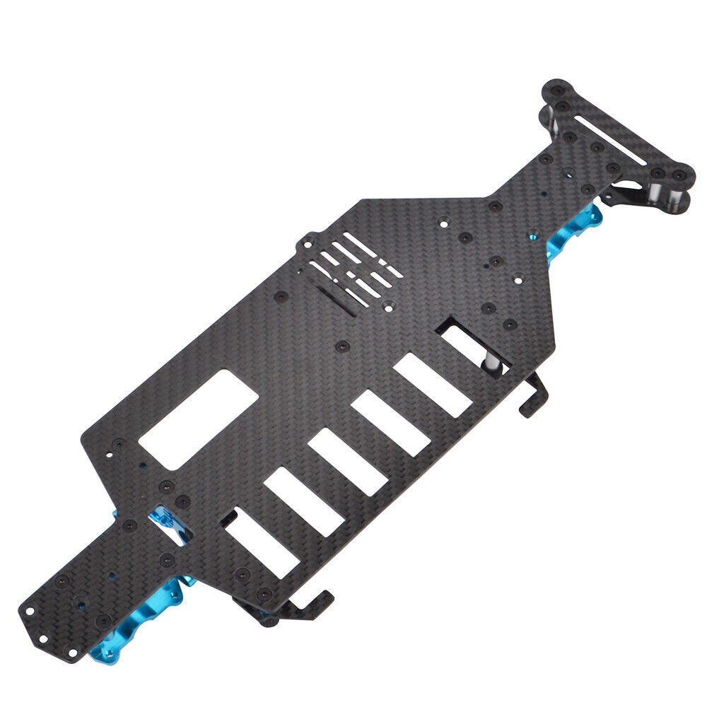 Carbon Lower Deck W/Diff Case Chassis for Tamiya TT-02 TT