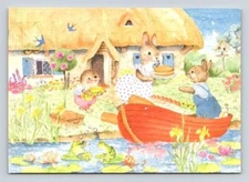 We're Going On A Picnic, Jean Gilder U712 - Medici Society Ltd Postcard