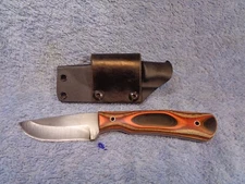 Beautiful KISTNER Custom Fixed Blade Hunting Fishing Knife & Sheath MANY Photos