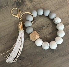 Beaded Wristlet Keychain With Tassel - NWT - Super Cute - Boho Style