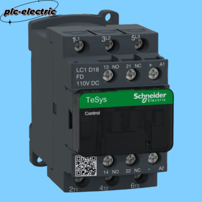 LC1D18FDC NEW Schneider 3 pole (3NO),AC-3/AC-3e, =440V,18A,110VDC