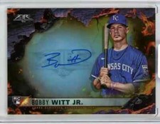 Bobby Witt Jr. 2022 Topps Fire  Scorching Signatures Gold #SS-BW /10 RC SP SSP