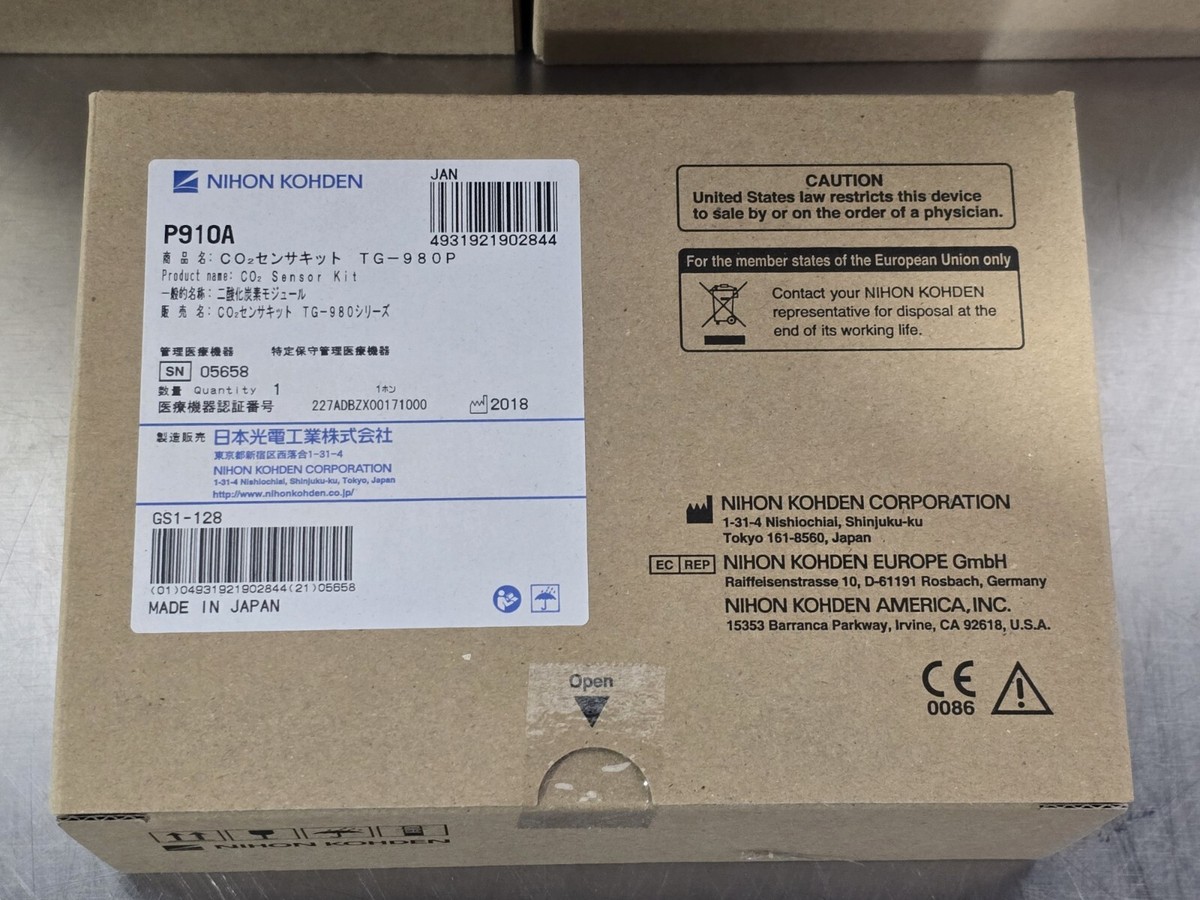 トイガン kta Nihon Kohden P910A TG-980P CAP One CO2 Sensor Kit | eBay