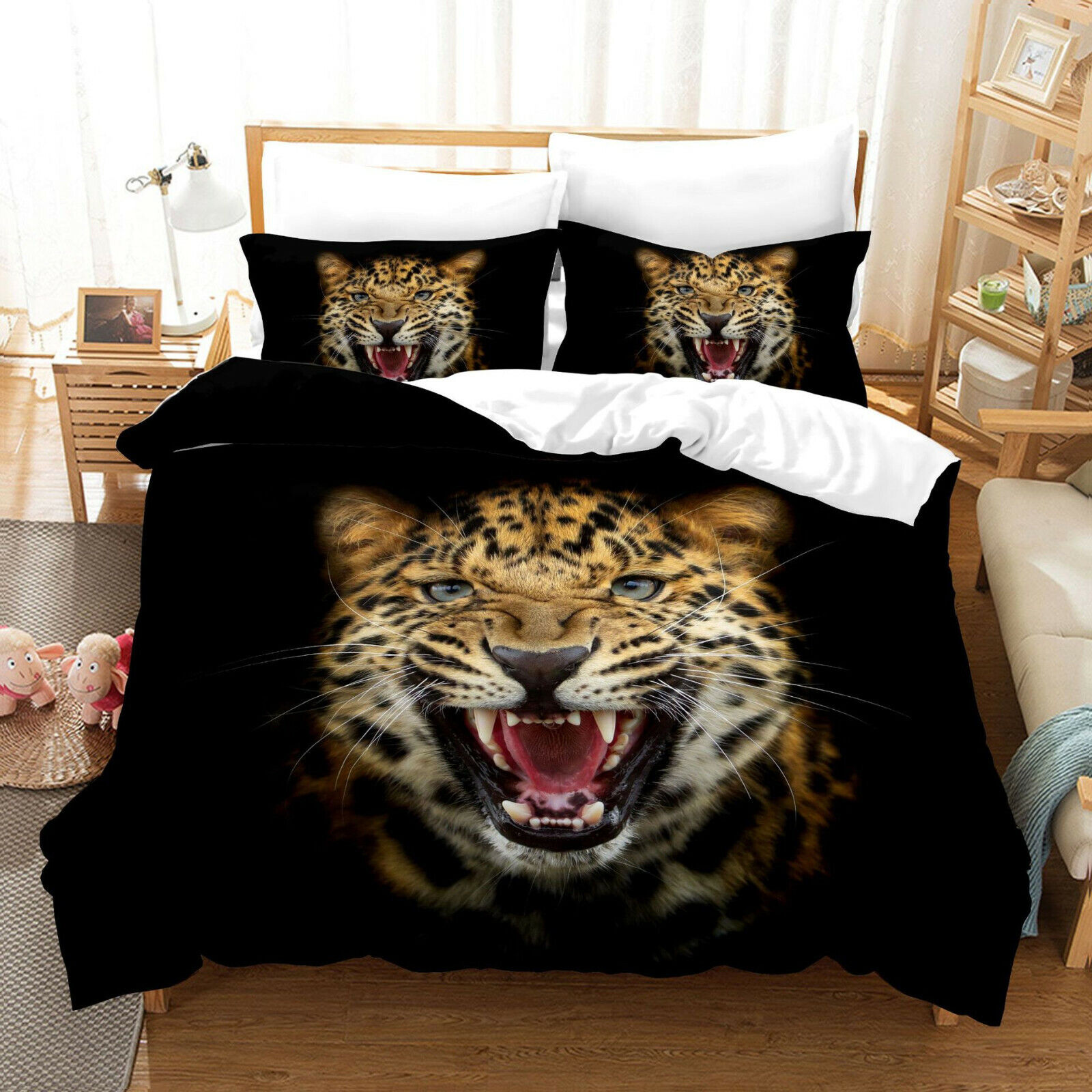 The Lions 3D Quilt Cover Bedding Set 3PCS Duvet Cover Pillowcase UK/EU Size Cena, najnowsza praca
