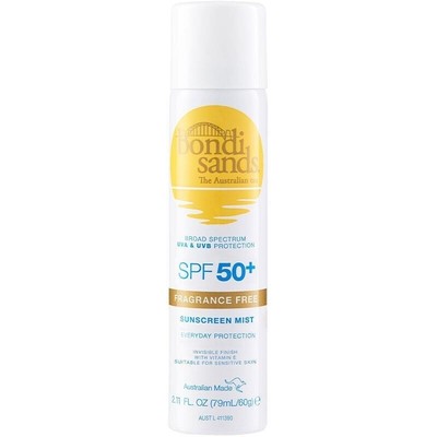 Bondi Sands Australia LSF 50+ Fragrance Free Suncreen Invisible Face Mist 60g