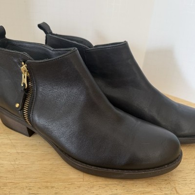 Eric Michael Women's London Leather Ankle Boot, Black (EU 39/US 8.5)