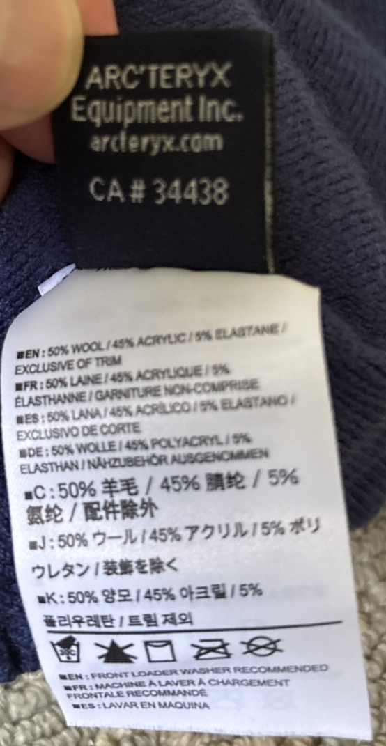 Cappello berretto Arc'teryx blu arancione