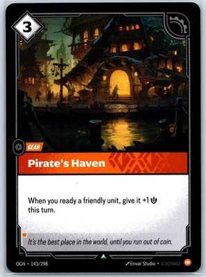 Pirate's Haven Uncommon Origins 143/298 NM Riftbound Card