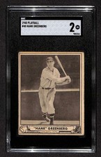 1940 Play Ball #40 Hank Greenberg HOF SGC 2 GOOD C104969