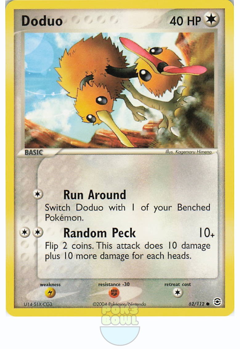 Doduo 62/112 Common 2004 Pokemon FireRed & LeafGreen Kagemaru Himeno NM