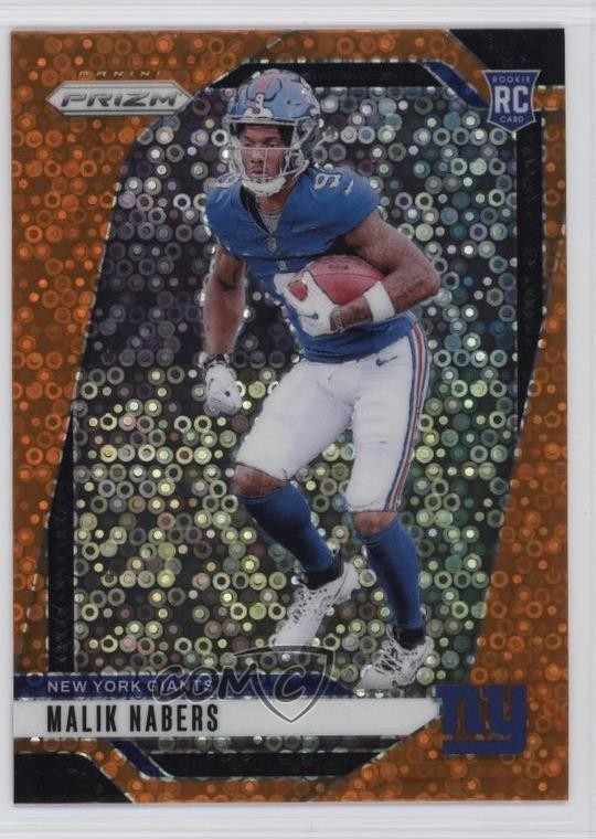 2024 Panini Prizm Rookies Disco Prizm Malik Nabers #370 08b6