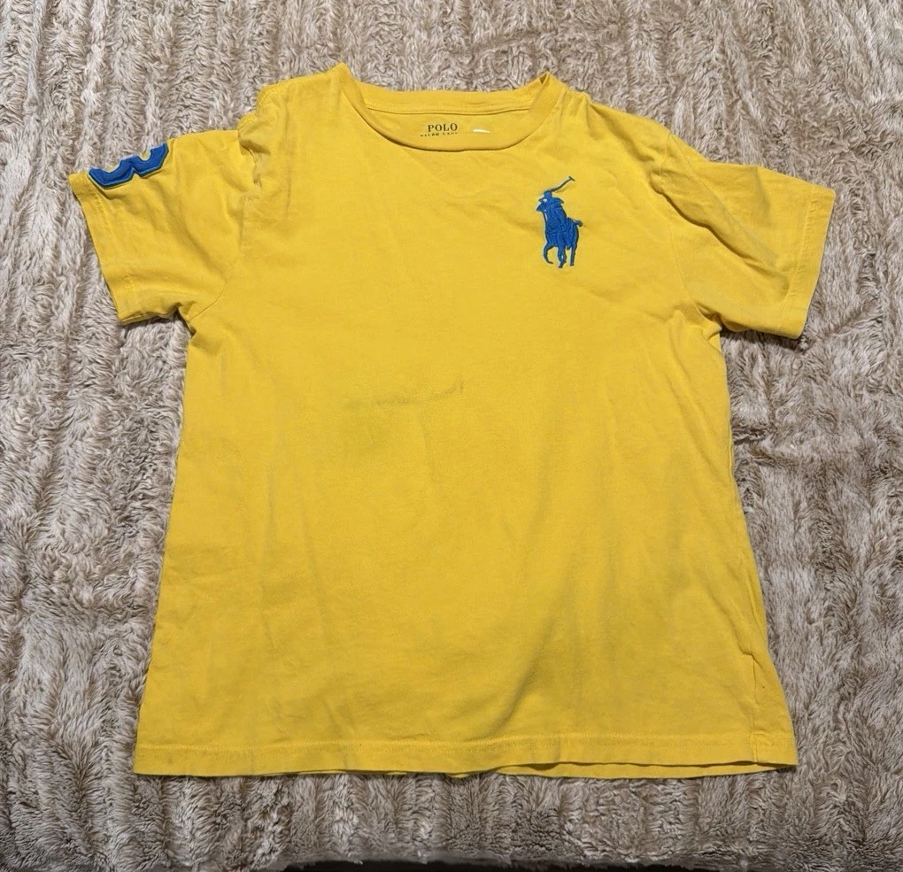 Las mejores ofertas en Chicos Polo Ralph Lauren Azul Amarillo Tops