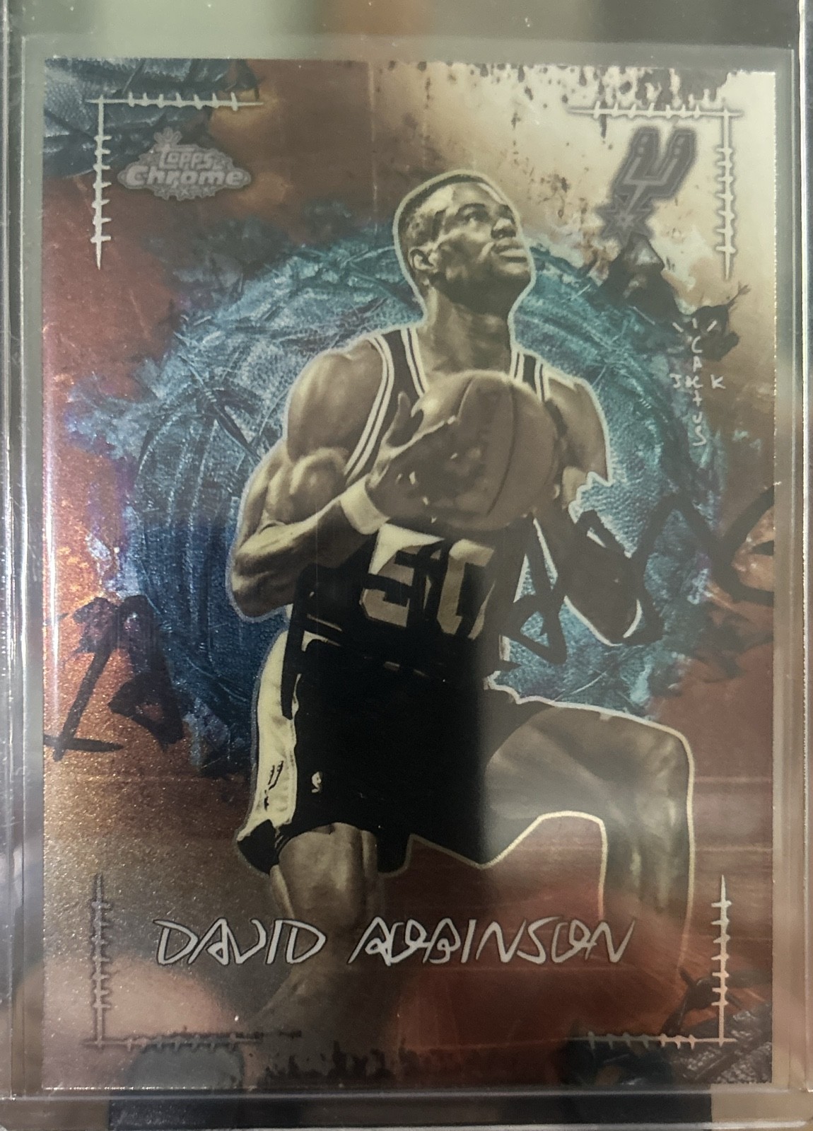 2025-26 Topps Chrome Cactus Jack - La Flame Legends David Robinson #LFL-16