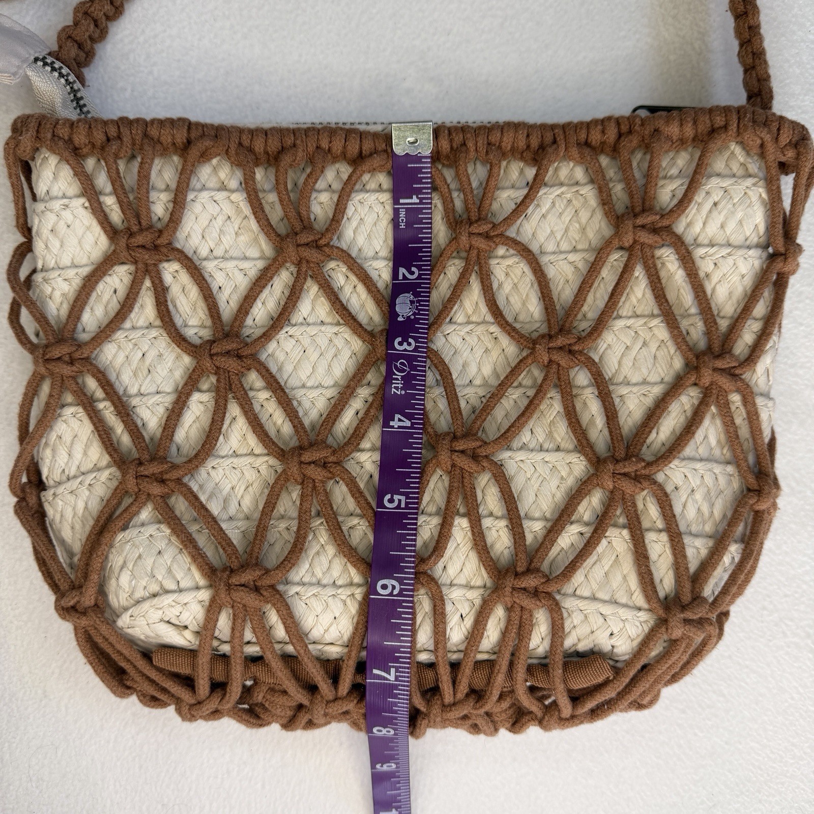 Universal Thread Straw Wicker Crossbody Macrame N… - image 6