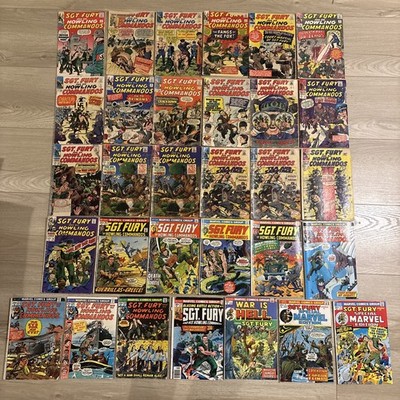 Sgt. Fury And His Howling Commandos Lot Of 31 Comics Special Marvel Edition 