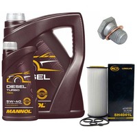 MotoröL Filter Set 5W40 Api CI4/ Sn 7 Liter + Schraube FüR Bmw 3Er 330 E46 204PS