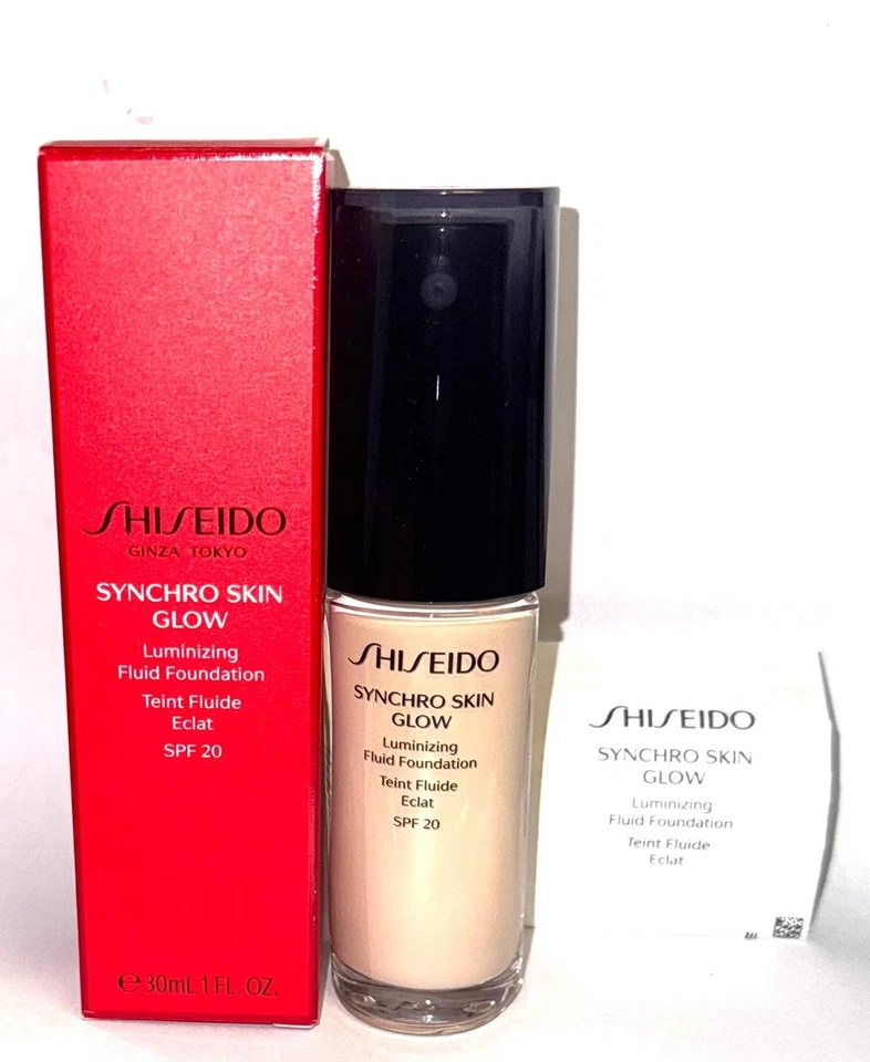 Shiseido Synchro Skin Glow Luminizing Fluid Foundation Spf 20 Neutral 1 30ml. - Bild 3 von 4