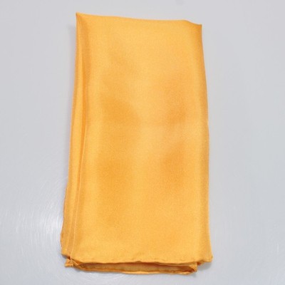 Robert Talbott NWOT 100% Silk Pocket Square In Solid Orange