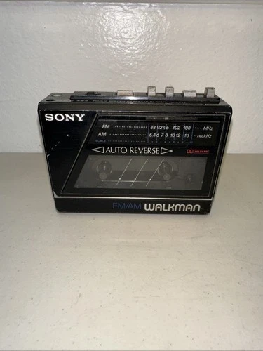 Vintage Sony Walkman WM-F77 FM/AM Stereo Cassette Player for PARTS AS-IS