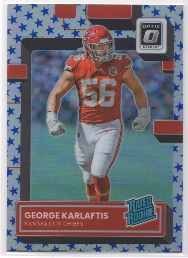 2022 Donruss Optic Stars RR George Karlaftis Rated Rookie #256 Cheifs