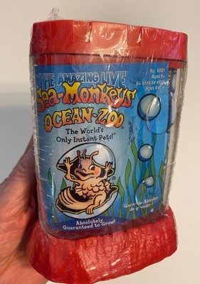 The Amazing Live Sea-Monkeys Ocean-Zoo Instant Pets Marine Aquarium Red SEALED!